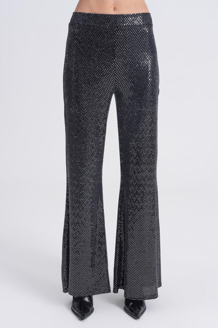 BSL Women Flare Leg Sequined Trousers - Hillsboro