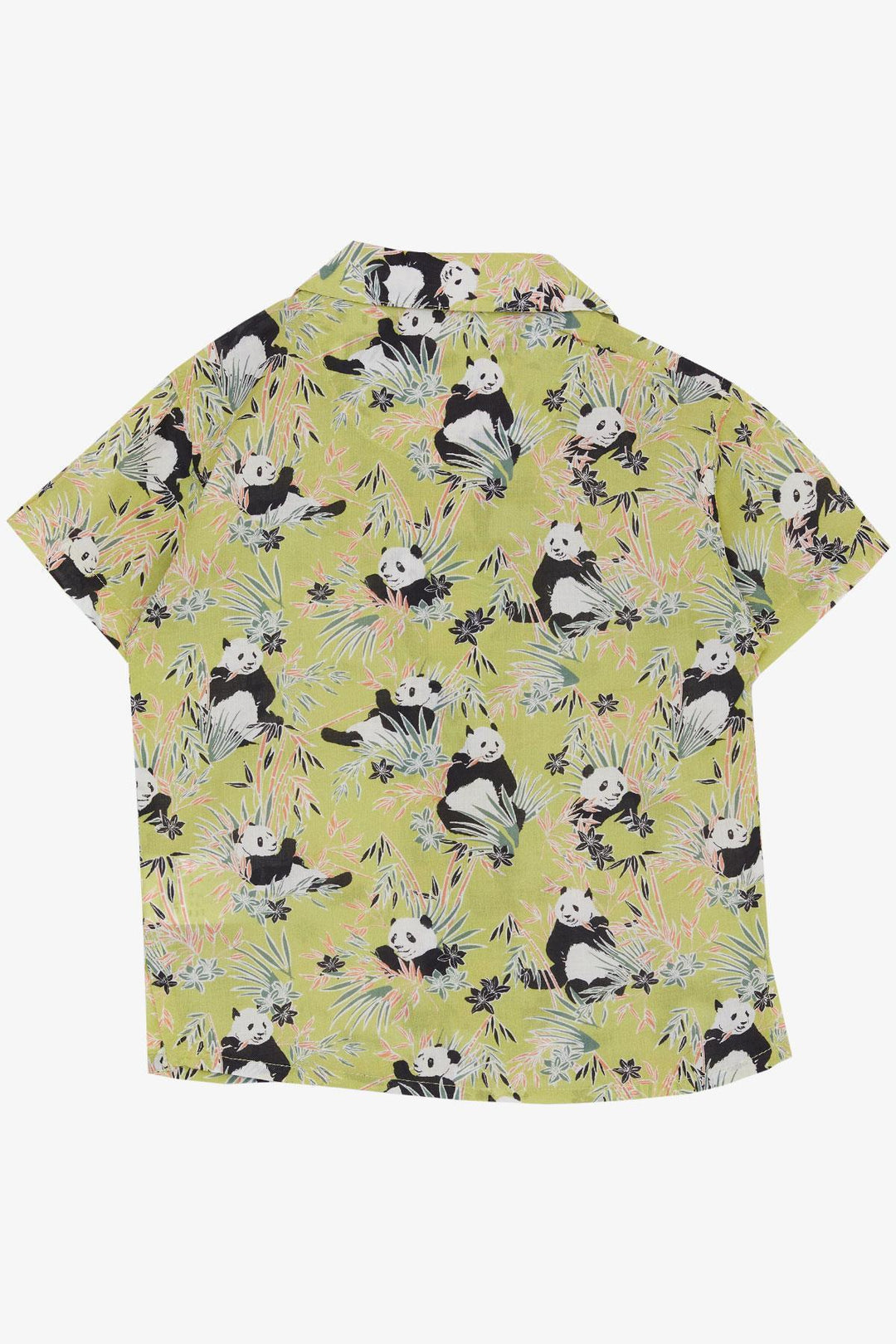 BRE Jack Lions Boys' Shirt Fun Panda Patterned 1.5-5 Years, Pistachio Green - Chelsea