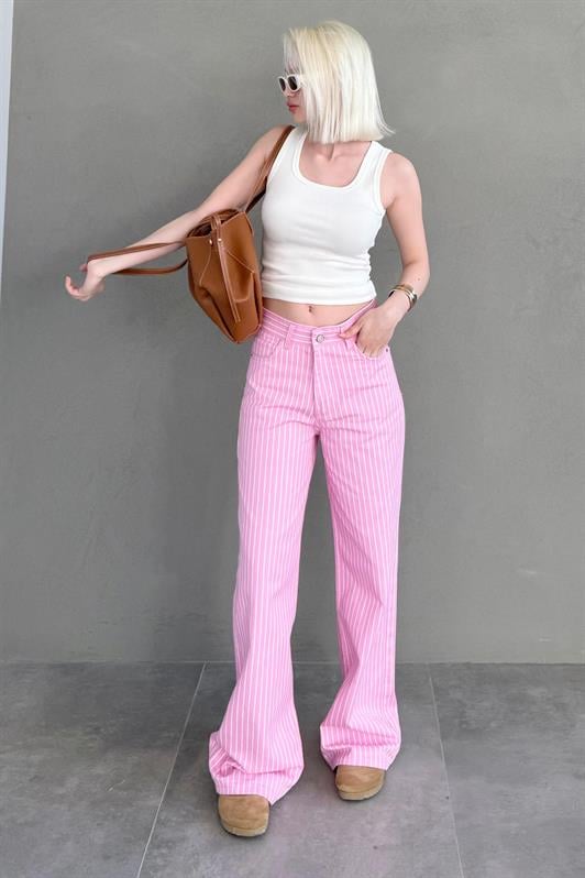 MDX Pink Striped Women's Jeans Mg2463 - Ciudad Melchor Múzquiz