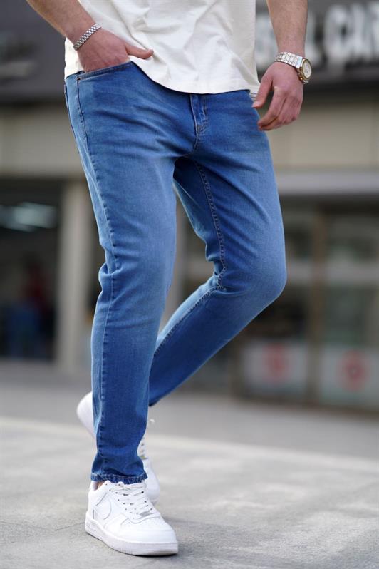 MDX Blue Stonewashed Slim Fit Men's Jeans 6342 - Hove