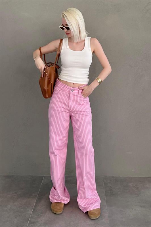 MDX Pink Striped Women's Jeans Mg2463 - Ciudad Melchor Múzquiz