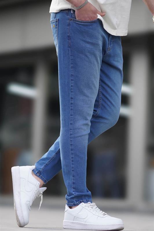 MDX Blue Stonewashed Slim Fit Men's Jeans 6342 - Hove