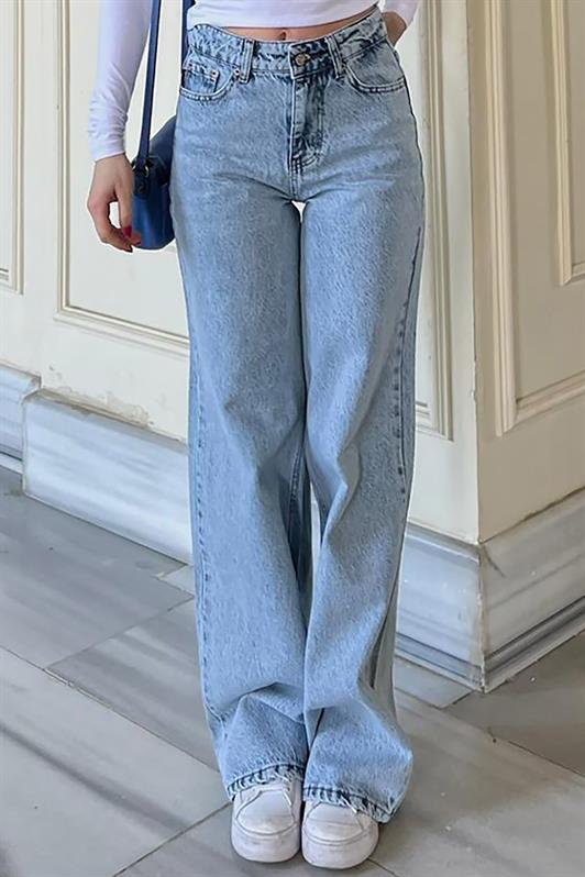 MDX Ice Blue Straight Wide Women's Jeans MG1996 - Vasto