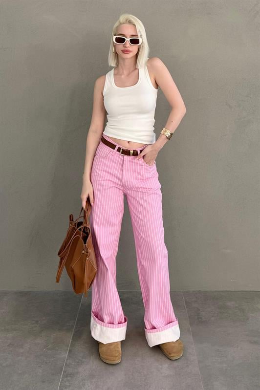 MDX Pink Striped Women's Jeans Mg2463 - Ciudad Melchor Múzquiz