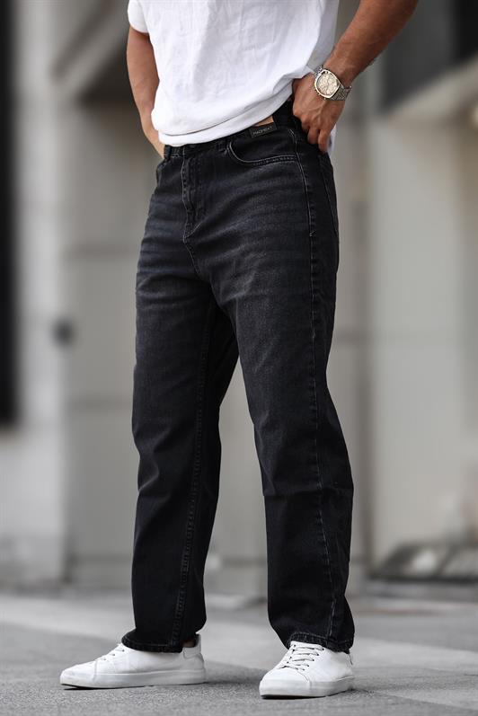MDX Black Men's Washed Baggy Jeans 7216 - Agua Prieta