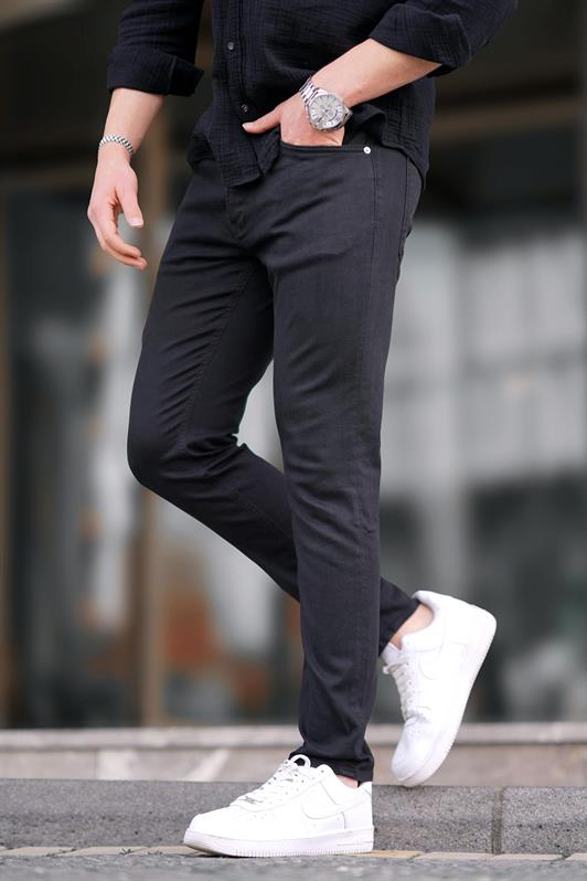 MDX Black Slim Fit Men's Jeans 6865 - Lochau