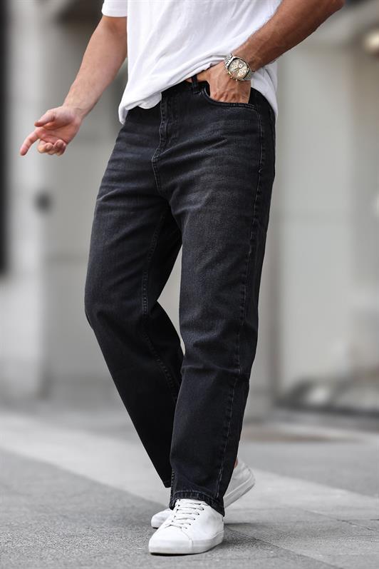 MDX Black Men's Washed Baggy Jeans 7216 - Agua Prieta