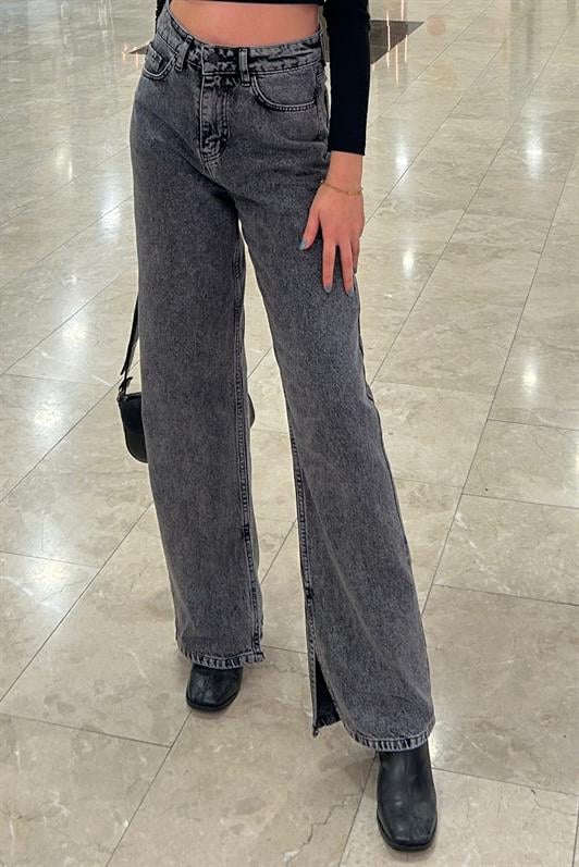 MDX Black High Waist Slit Women's Jeans MG1384 - Mazyr
