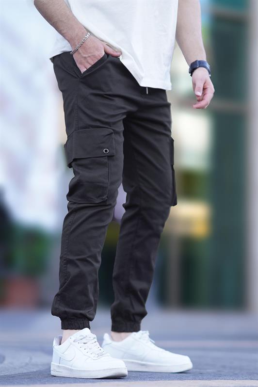MDX Madmext Black Cargo Pocket Jogger Pants 5647 - Mount Vernon