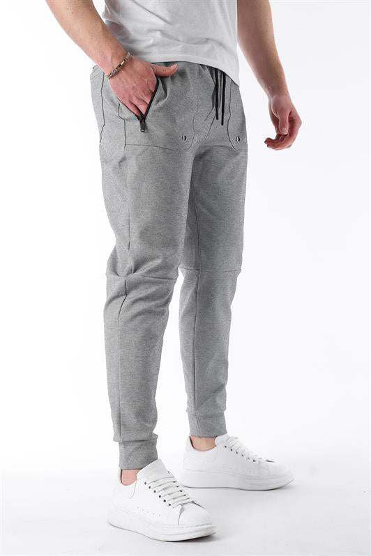 MDX Gray Pocket Detailed Jogger Pants 5484 - Oakland
