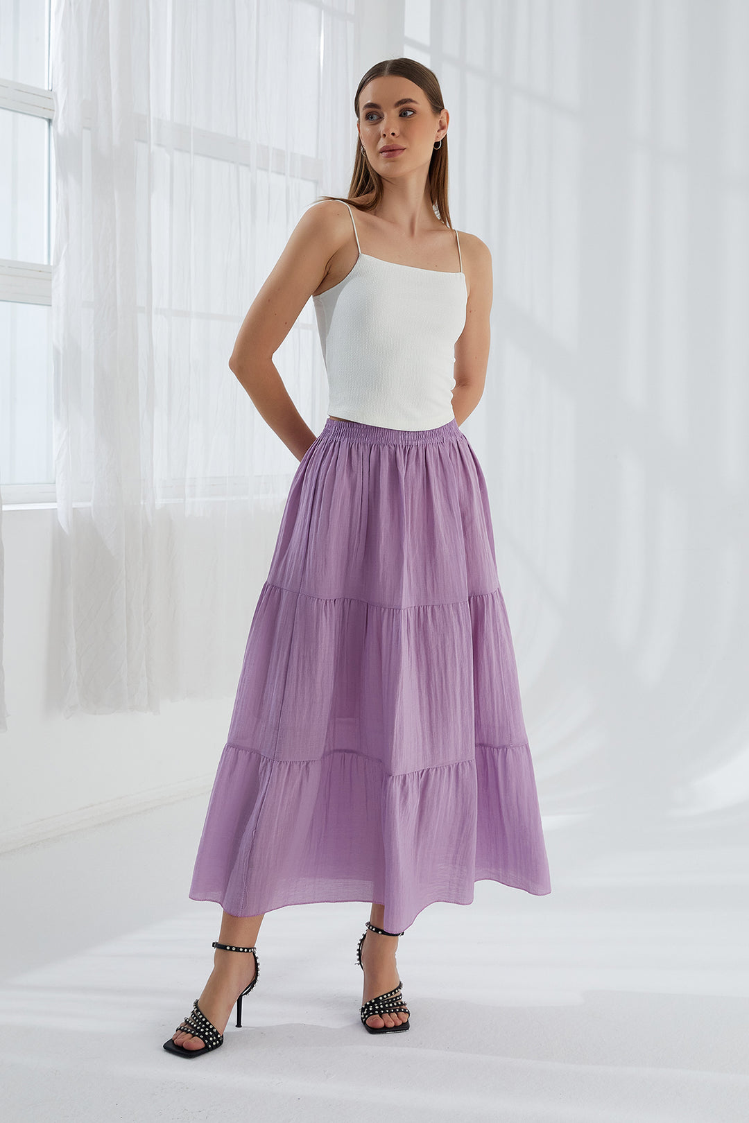 MPL Woman Ruffled Long Skirt - Guarda