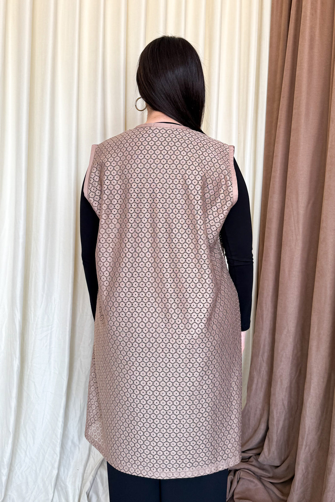 MPL Woman Lace Long Vest 261 - Chenalhó