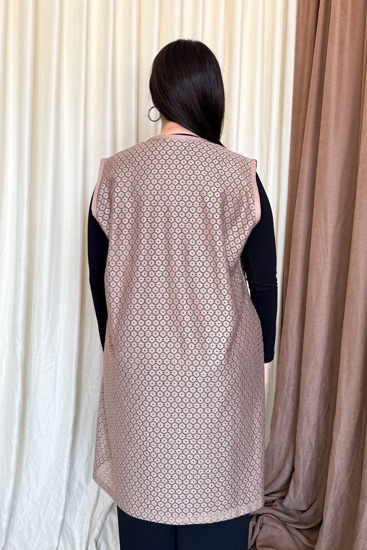 MPL Woman Lace Long Vest 261 - Chenalhó