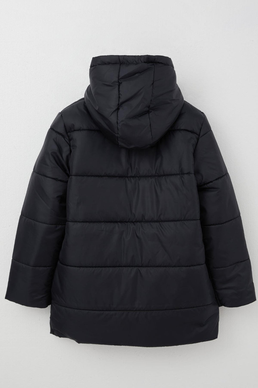 BRE Quilted Boy's Jacket with Hood and Polar Lining, 6-9 Years, Navy Blue - Balingen