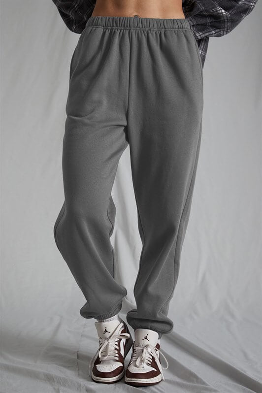 MDX Woman Anthracite Elastic Waist Oversized Sweatpants MG1235 - Águeda