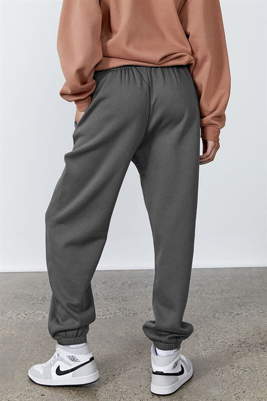 MDX Woman Anthracite Elastic Waist Oversized Sweatpants MG1235 - Águeda