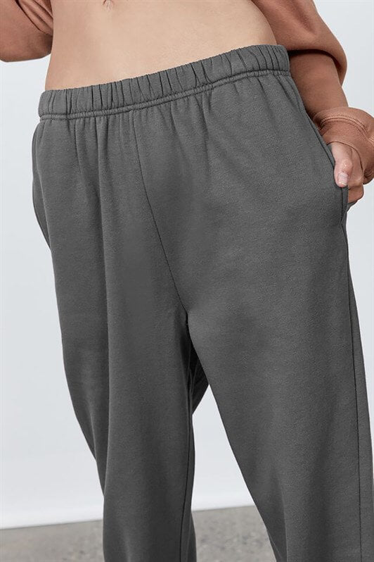 MDX Woman Anthracite Elastic Waist Oversized Sweatpants MG1235 - Águeda