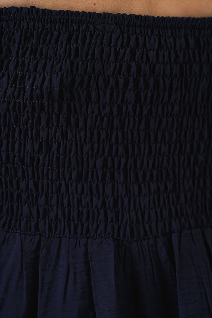 BGD Women Women's Strappy Ayrobin Dress 2565 - Navy Blue - Martina Franca