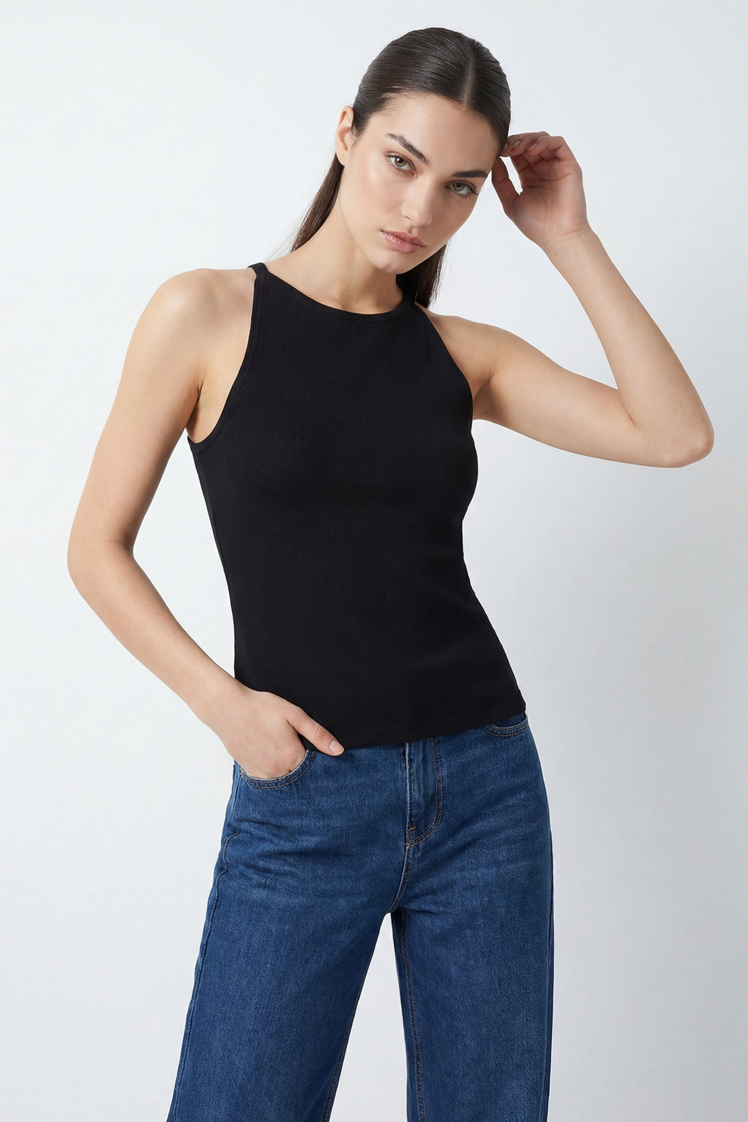 BGD Women Kadın Askılı Örme Atlet 15935 - Siyah - Wismar