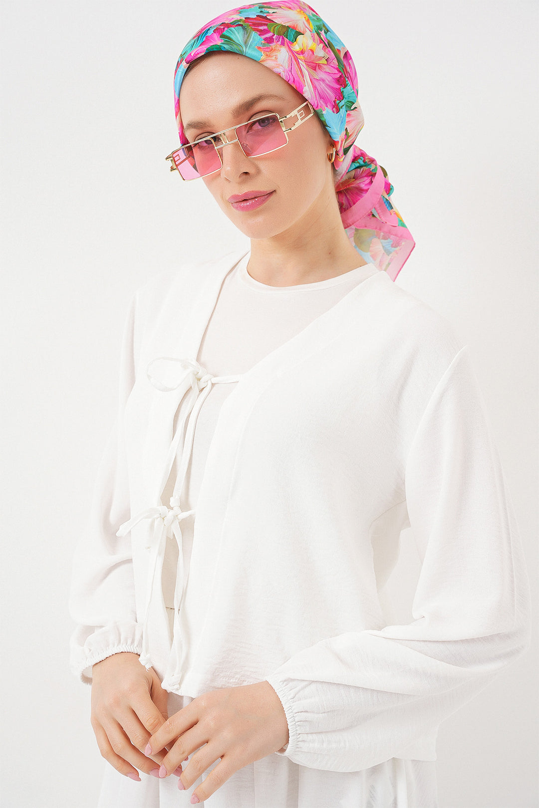 BGD Women Woman Ayrobin Kimono Skirt Suit 8047 - White - Baia Mare