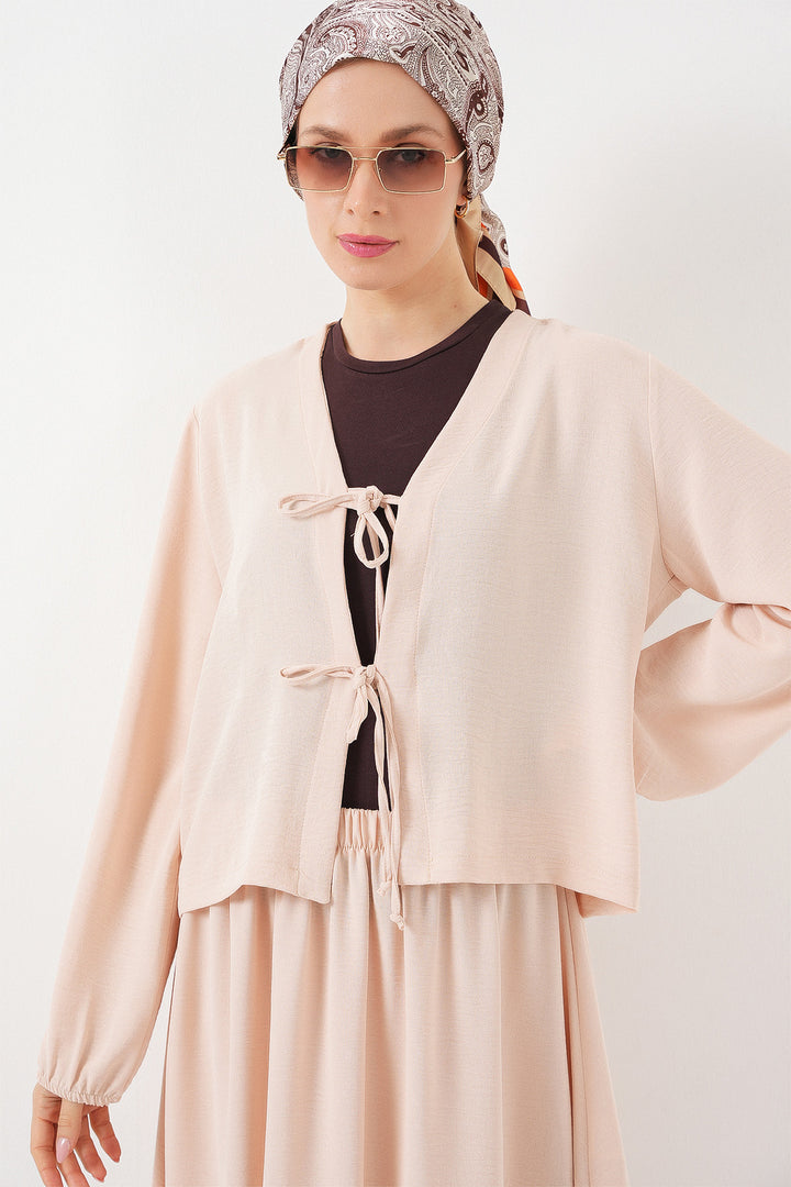 BGD Women Woman Ayrobin Kimono Skirt Set 8047 - Cream - Compiègne