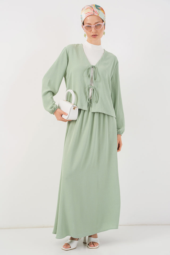 BGD Women Woman Ayrobin Kimono Skirt Two-Piece Set 8047 - Mint - Cologno Monzese