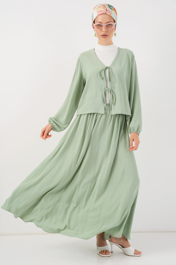 BGD Women Woman Ayrobin Kimono Skirt Two-Piece Set 8047 - Mint - Cologno Monzese