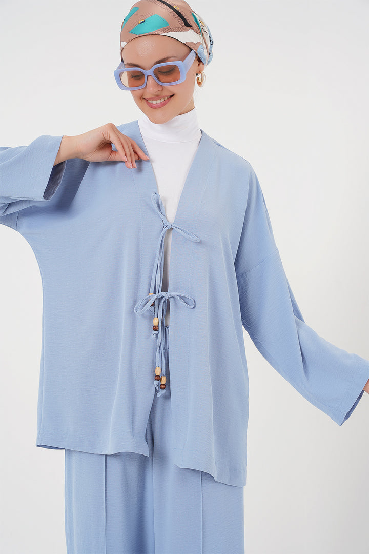 BGD Women Woman Ayrobin Kimono Pantsuit Set 6739 - Blue - Ávila