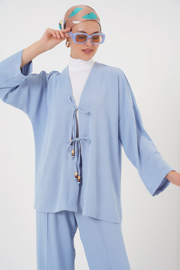 BGD Women Woman Ayrobin Kimono Pantsuit Set 6739 - Blue - Ávila