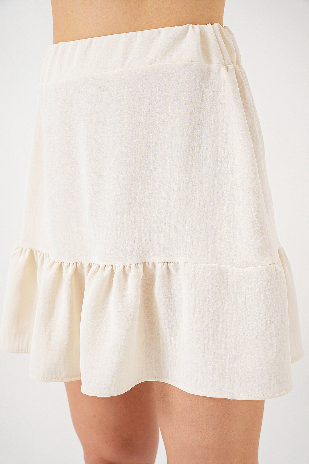 BGD Women Woman Ayrobin Mini Skirt 8054 - Ecru - Ixtlahuaca