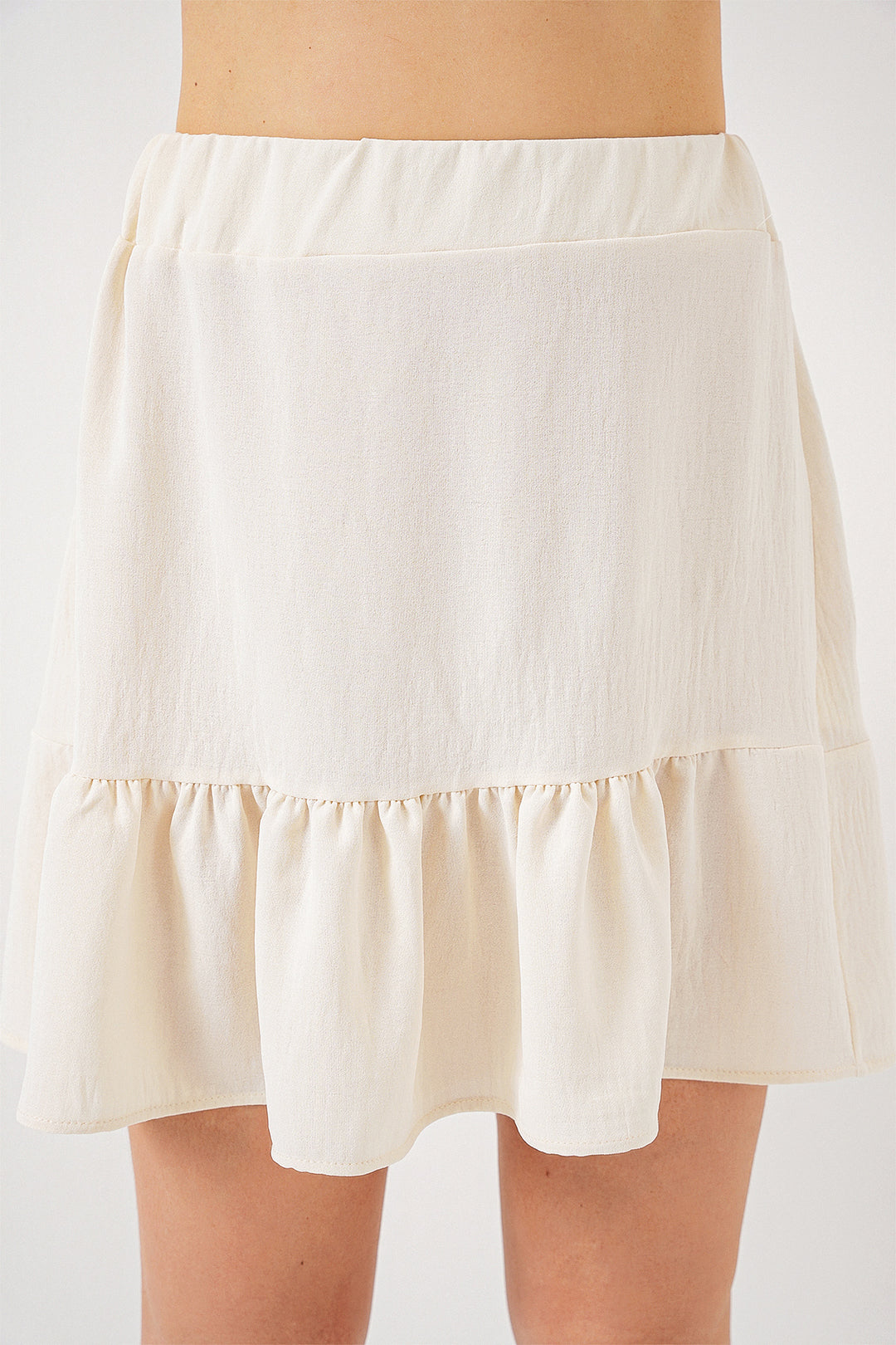 BGD Women Woman Ayrobin Mini Skirt 8054 - Ecru - Ixtlahuaca