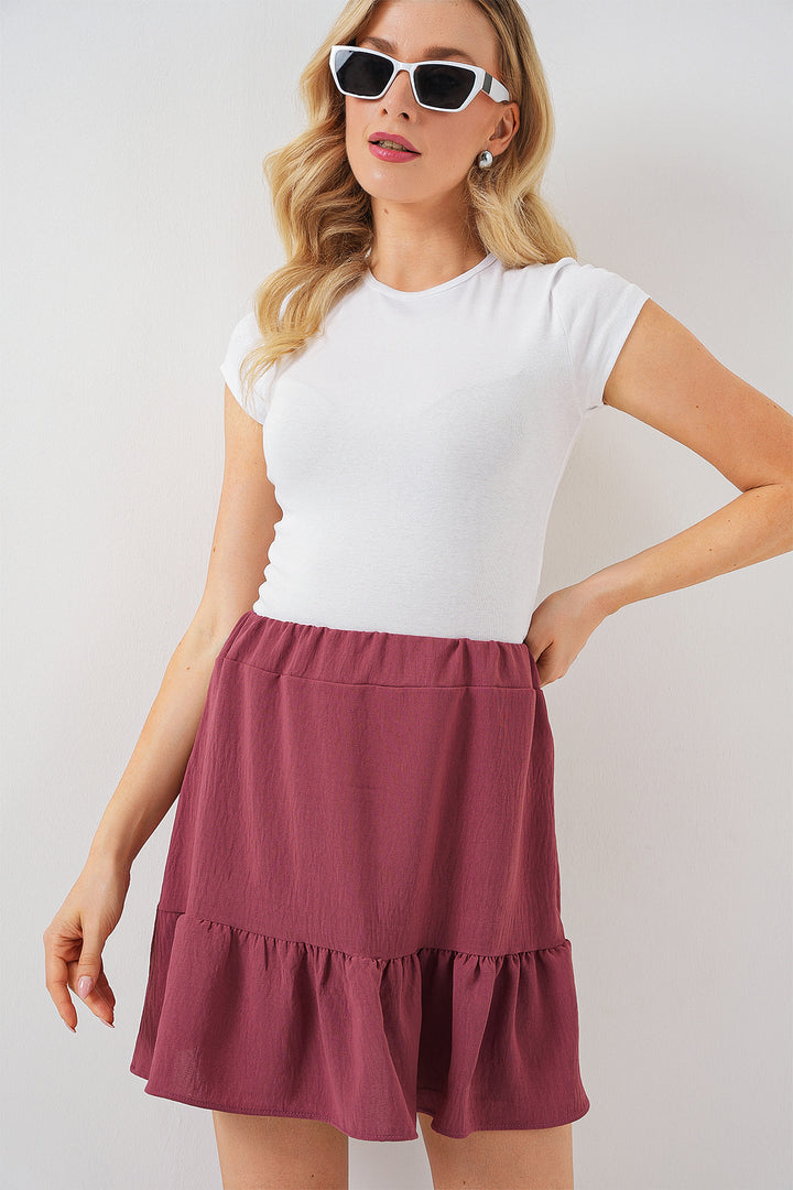 BGD Women Woman Ayrobin Mini Skirt 8054 - Rose Pink - Franklin