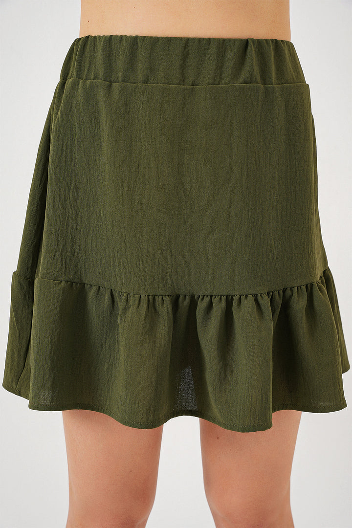 BGD Women Woman Ayrobin Mini Skirt 8054 - Khaki - Barcelona