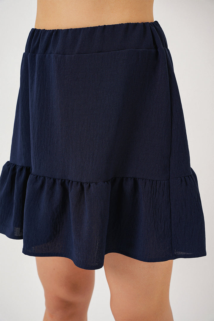 BGD Women Woman Ayrobin Mini Skirt 8054 - Navy Blue - Ciudad Manuel Doblado