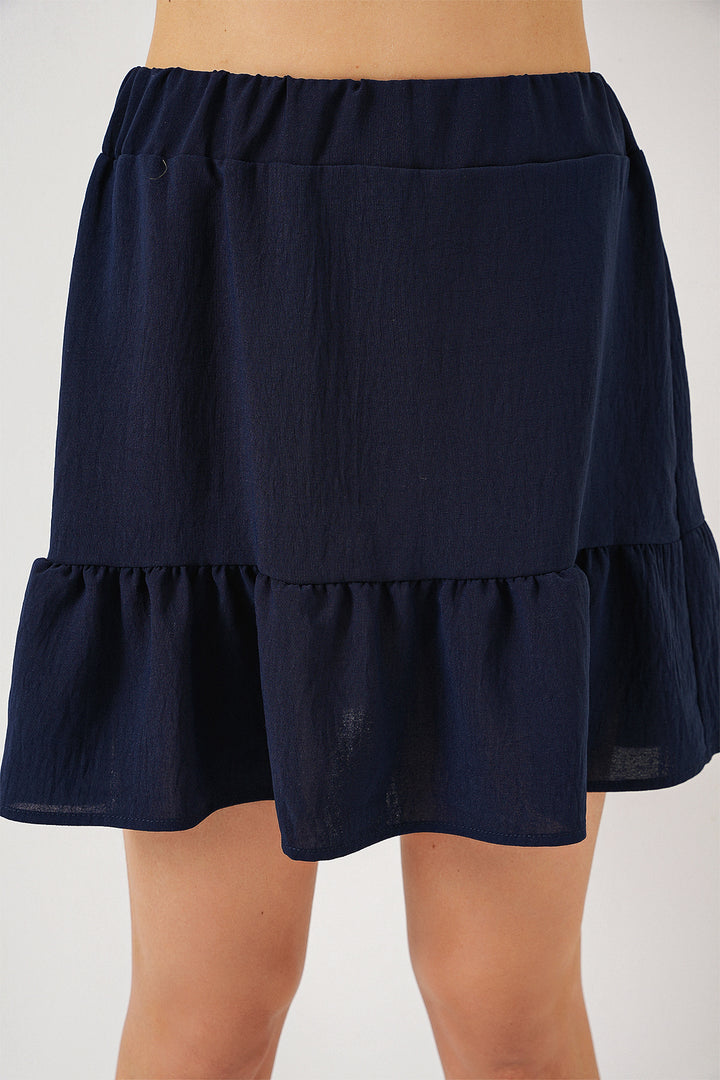 BGD Women Woman Ayrobin Mini Skirt 8054 - Navy Blue - Ciudad Manuel Doblado