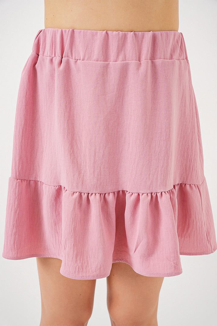 BGD Women Woman Ayrobin Mini Skirt 8054 - Powder - Abbotsford