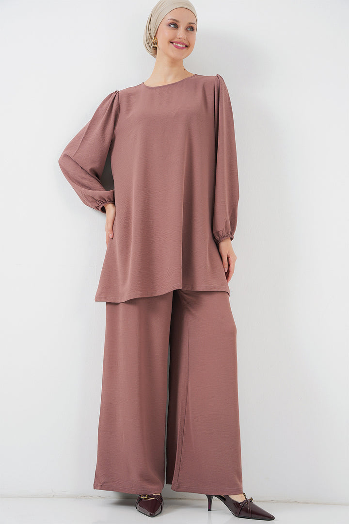 BGD Women Woman Ayrobin Tunic Pants Top Set 6712 - Rose Pink - Port Coquitlam