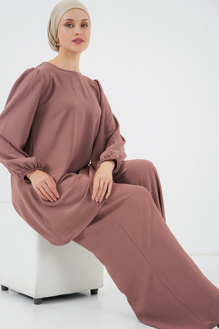BGD Women Woman Ayrobin Tunic Pants Top Set 6712 - Rose Pink - Port Coquitlam