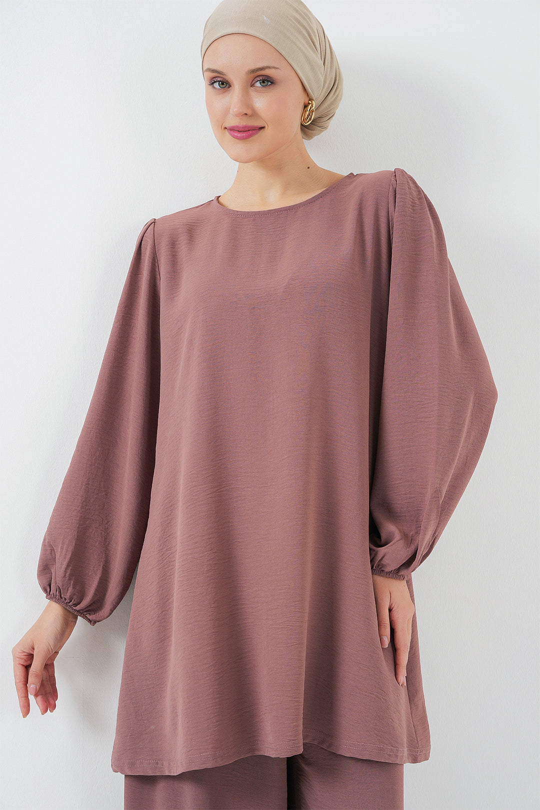BGD Women Woman Ayrobin Tunic Pants Top Set 6712 - Rose Pink - Port Coquitlam