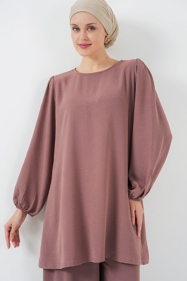 BGD Women Woman Ayrobin Tunic Pants Top Set 6712 - Rose Pink - Port Coquitlam