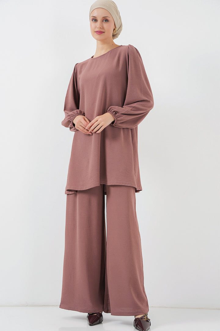BGD Women Woman Ayrobin Tunic Pants Top Set 6712 - Rose Pink - Port Coquitlam