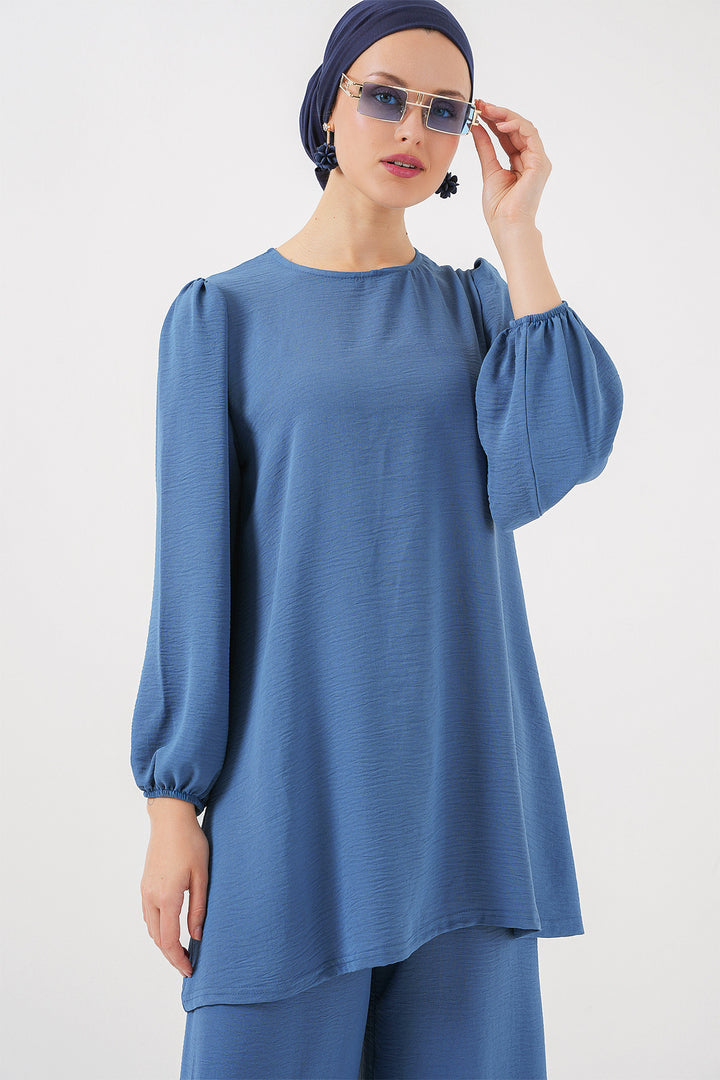 BGD Women Woman Ayrobin Tunic Pants Top Set 6712 - Indigo - Kaufbeuren