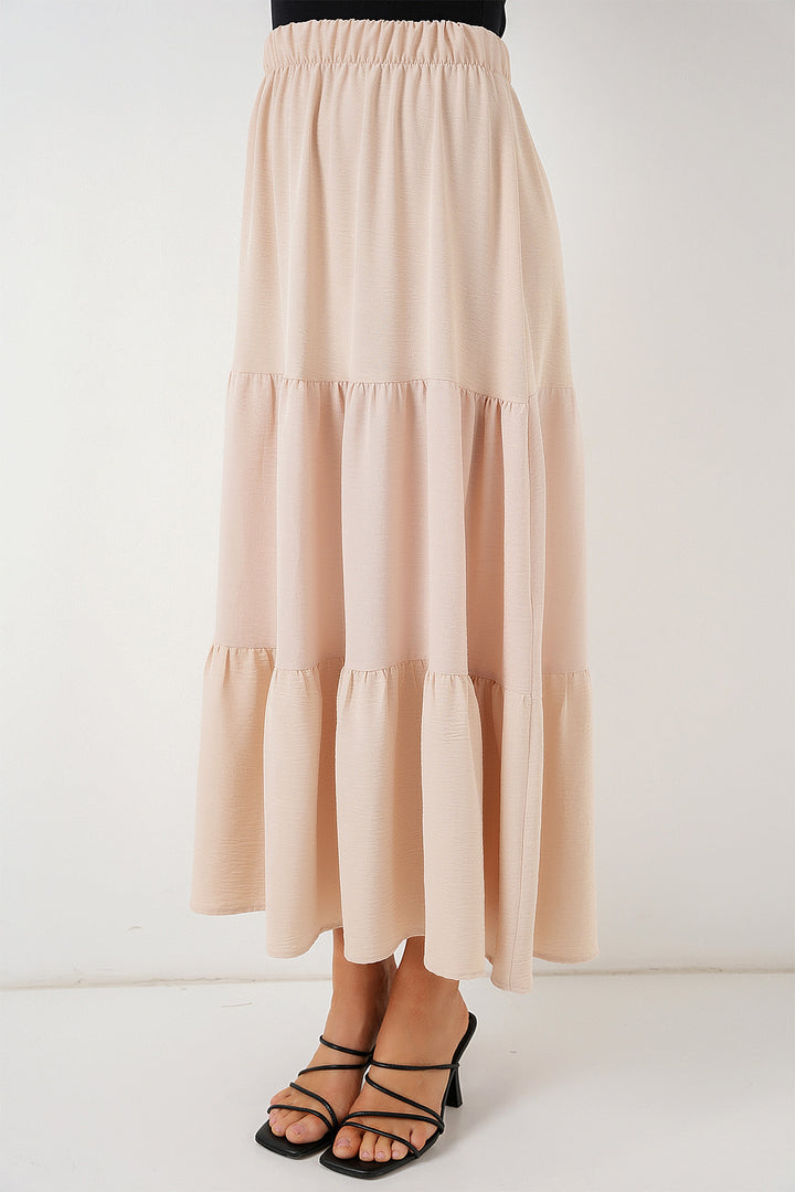 BGD Women Woman Ayrobin Long Skirt 8048 - Beige - Verviers