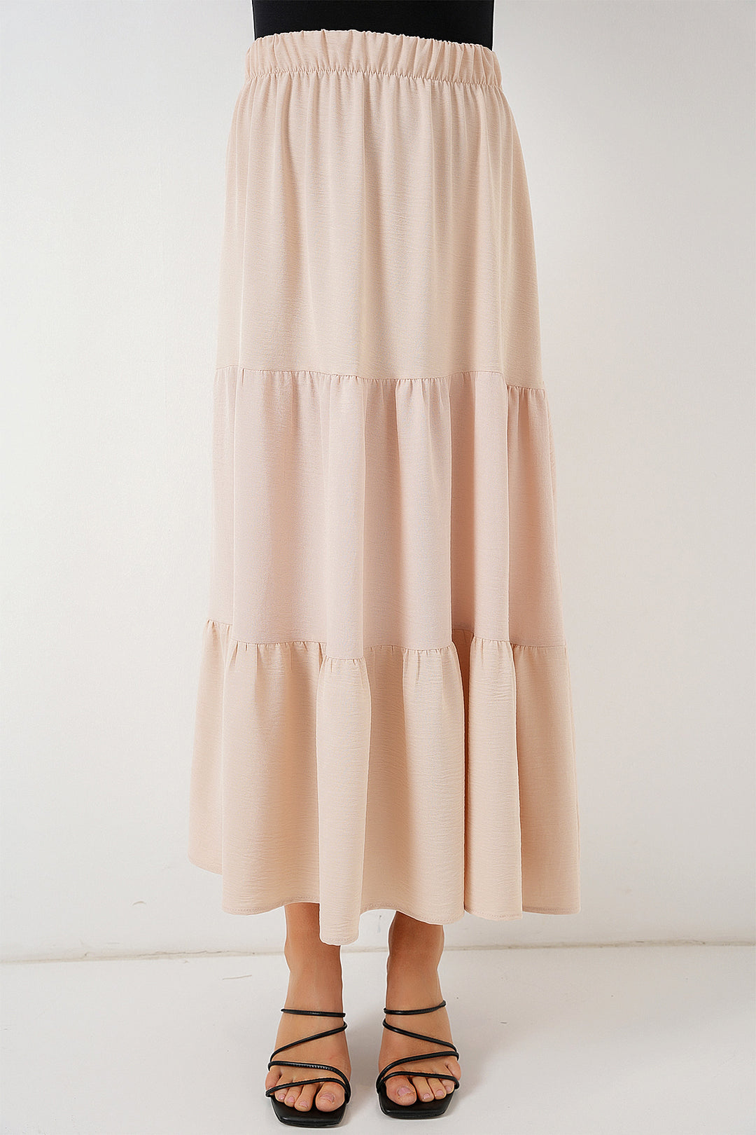 BGD Women Woman Ayrobin Long Skirt 8048 - Beige - Verviers