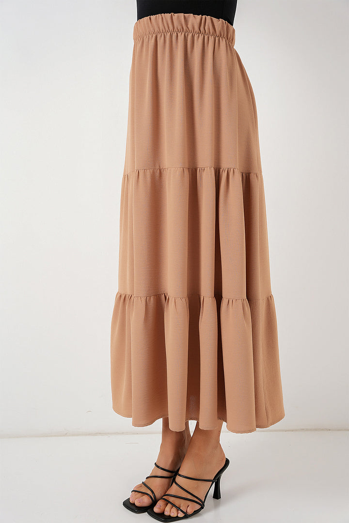 BGD Women Woman Ayrobin Long Skirt 8048 - Biscuit - Coachella