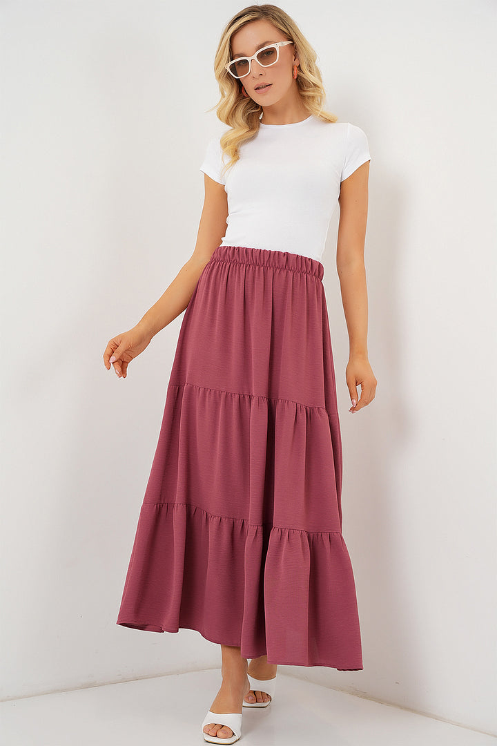 BGD Women Woman Ayrobin Long Skirt 8048 - Rose Pink - Riverside