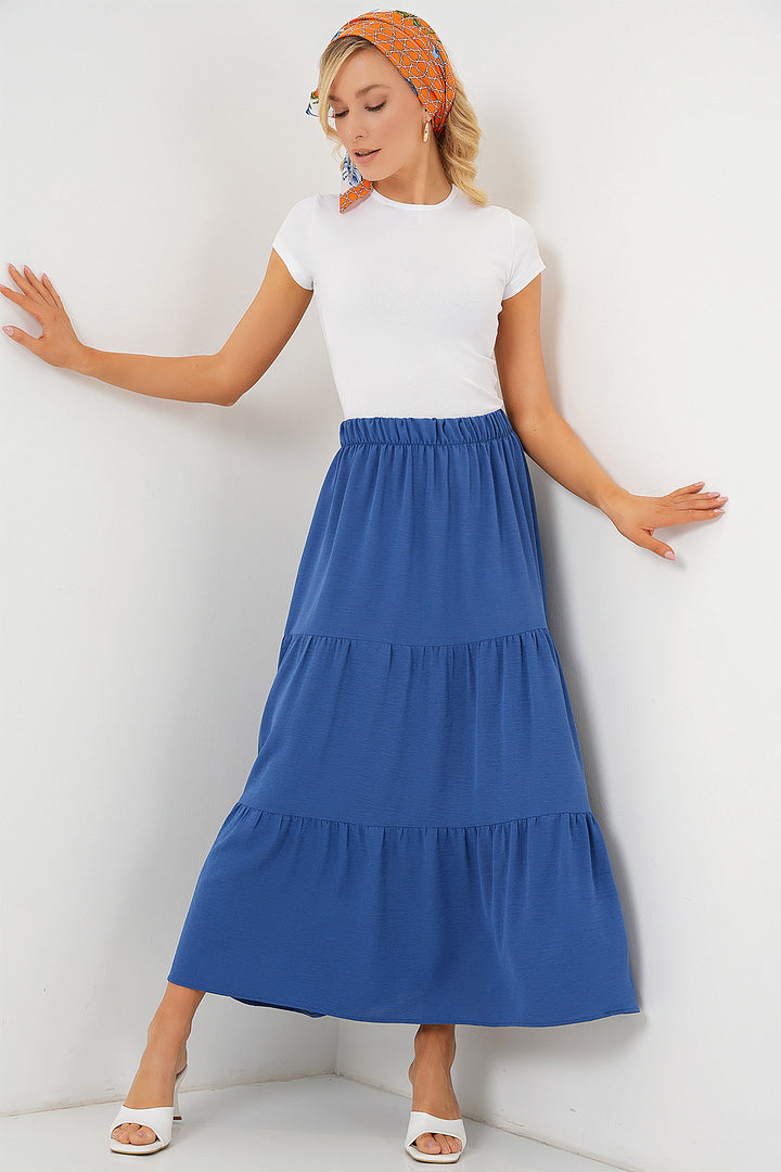 BGD Women Woman Ayrobin Long Skirt 8048 - Indigo - Vienna