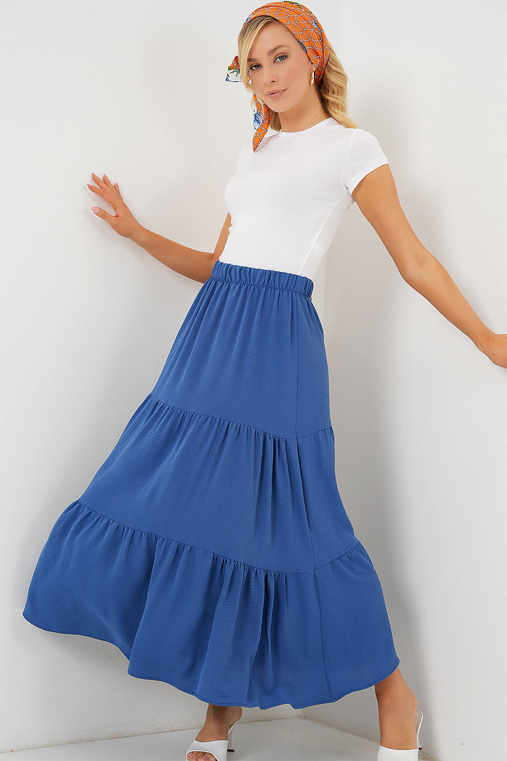 BGD Women Woman Ayrobin Long Skirt 8048 - Indigo - Vienna