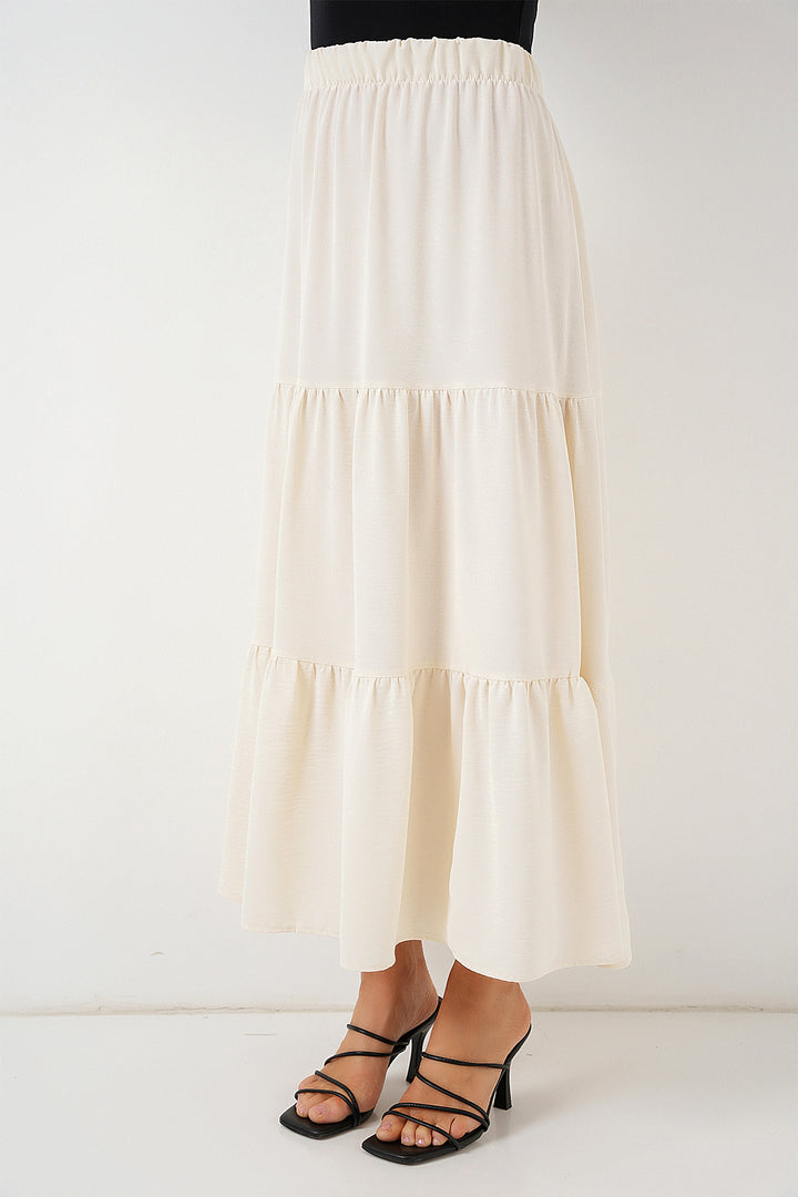 BGD Women Woman Ayrobin Long Skirt 8048 - Cream - Derby