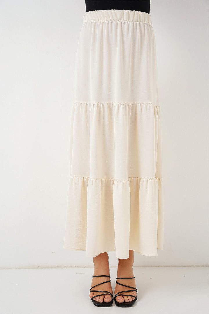 BGD Women Woman Ayrobin Long Skirt 8048 - Cream - Derby